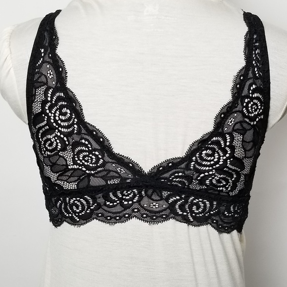 NWT Nicole Miller Black Lace Bralette - Picture 5 of 8